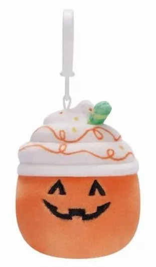 Μπρελόκ Squishmallows Λούτρινo Halloween - Lester 9cm Πορτοκαλί