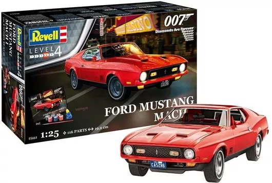 Στατικό Μοντέλο Revell Ford Mustang Mach 1 (James Bond 007) 'Diamonds Are Forever' Level 4 1:25
