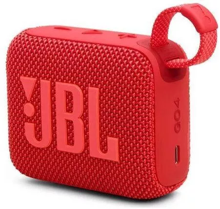 JBL Go 4 Αδιάβροχο Ηχείο Bluetooth 4.2W με Διάρκεια Μπαταρίας έως 7 ώρες Κόκκινο