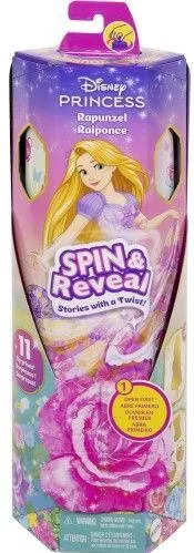 Barbie Mattel Disney Princess Spin and Reveal Κούκλα Ραπουνζέλ με 11 Εκπλήξεις