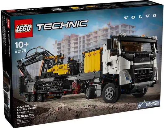 Lego Technic Volvo FMX Truck And EC230 Electric Excavator για 10+ Ετών