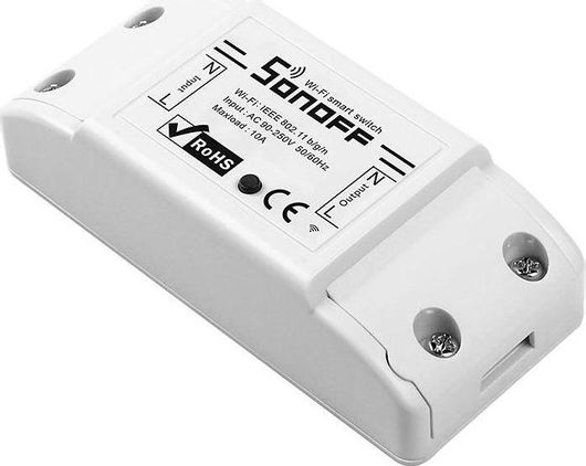 Ενδιάμεσος Διακόπτης Sonoff Basic R2 Smart Wi-Fi 10A Λευκό