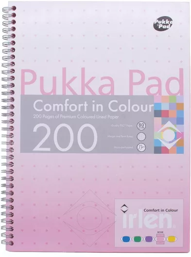 Τετράδιο Pukka Pad Σπιράλ Ριγέ Α4 Ροζ