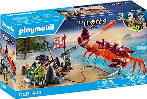 Playmobil Pirates: Μάχη με τον Γιγάντιο Κάβουρα για 4+ Ετών #71532