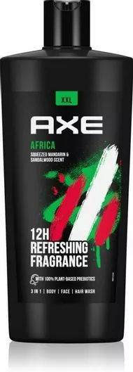 Σαμπουάν / Αφρόλουτρο Axe Africa 3 in 1 XXL με Εξωτικό Άρωμα από Αφρικανικά Μπαχαρικά 700ml