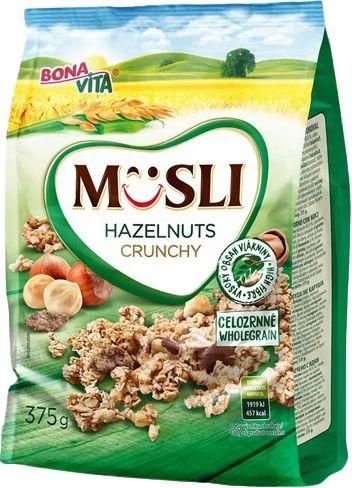 Δημητριακά Bona Vita Crunchy Musli Με Φουντούκι 375gr