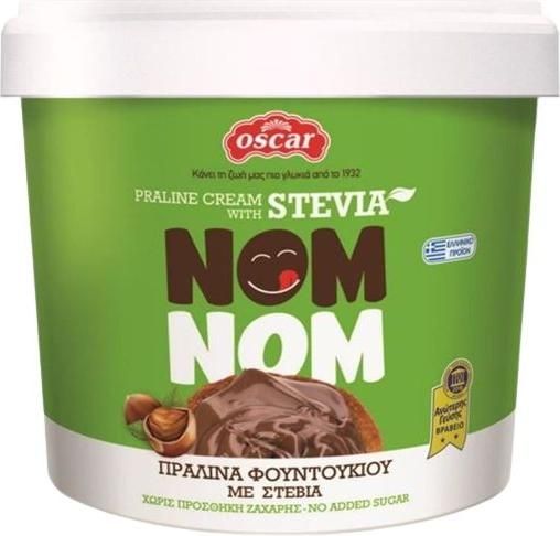 Πραλίνα Oscar Φουντουκιού Χωρίς Ζάχαρη με Στέβια 320gr