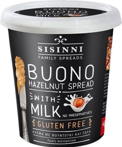 Πραλίνα Rito's Food Sisinni Family Spreads με Φουντούκι & Γάλα 400gr