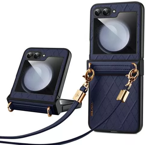 Θήκη Κινητού Back Cover με Κορδόνι για Samsung Galaxy Z Flip6 5G Μπλε