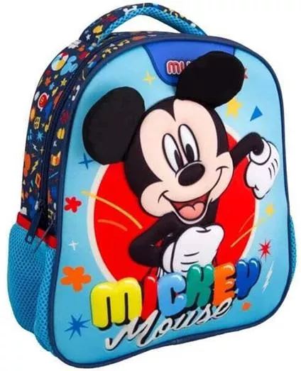 Σχολική Τσάντα Νηπίου Must Πλάτης Mickey Mouse Μπλε