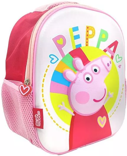 Σχολική Τσάντα Νηπίου Must Πλάτης 3D Eva Peppa Ροζ