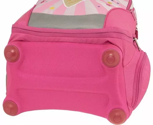 Σχολική Τσάντα Τρόλεϊ Δημοτικού Polo Base-Free Ice Cream με Θήκη για Παγούρι 25lt 2024 Ροζ
