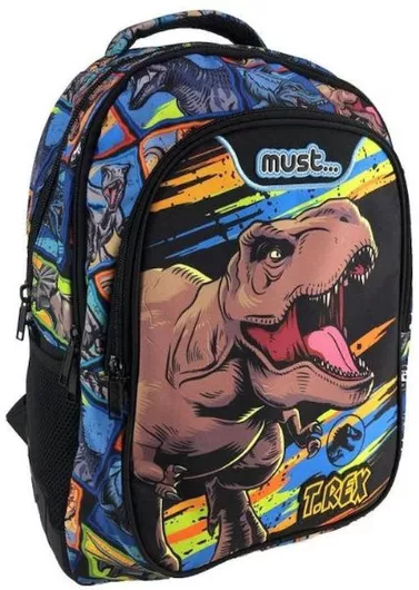 Σχολική Τσάντα Δημοτικού Πλάτης Jurassic World Jurassic World Μαύρο
