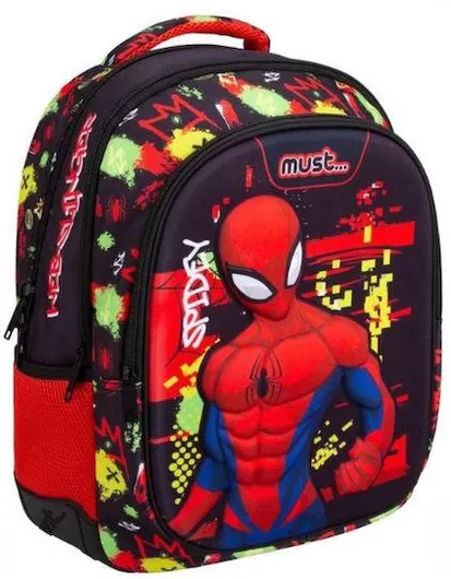 Σχολική Τσάντα Δημοτικού Πλάτης Spiderman Spiderman Μαύρο