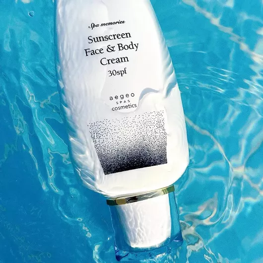 Αντηλιακό Προσώπου & Σώματος Aegeo Spas Κρέμα SPF30 150ml