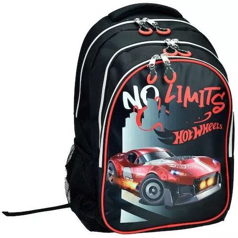 Σχολική Τσάντα Δημοτικού Πλάτης Gim Hot Wheels Retro