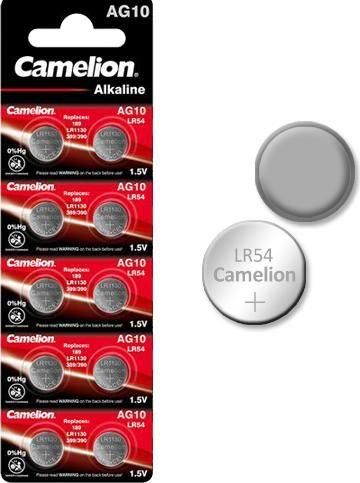 Camelion AG10 Αλκαλικές Μπαταρίες Ρολογιών LR54 1.5V 10τμχ