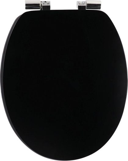 Καπάκι Λεκάνης Eurocasa Soft Close Ξύλινο 46x37.5cm Μαύρο