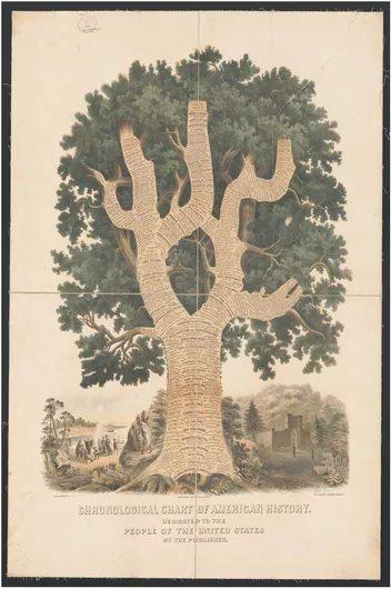 Πίνακας Chronological chart of American history 130x200cm