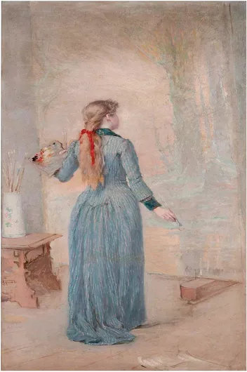 Πίνακας La Pintura, a painting by Filipino painter and hero Félix Resurrección Hidalgo 60x90cm