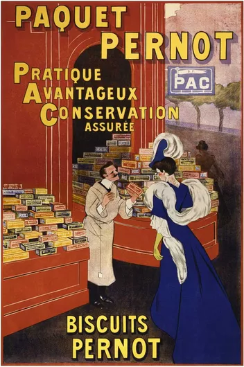 Πίνακας Paquet Pernot: Biscuits Pernot (1905) by Leonetto Cappiello 20x30cm