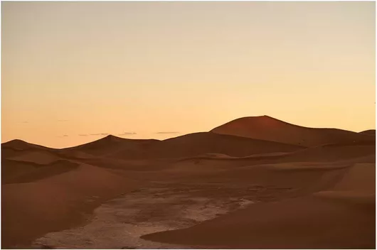Πίνακας Sunset Over Desert Dunes Ηλιοβασίλεμα πέρα ​​από τους αμμόλοφους της ερήμου 200x130cm