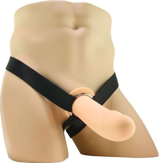 Harness Strap On Calexotics PPA with jock strap 17cm Flesh