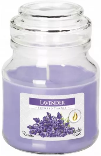 Αρωματικό Κερί Bispol σε Βάζο Lavender 200gr Μοβ