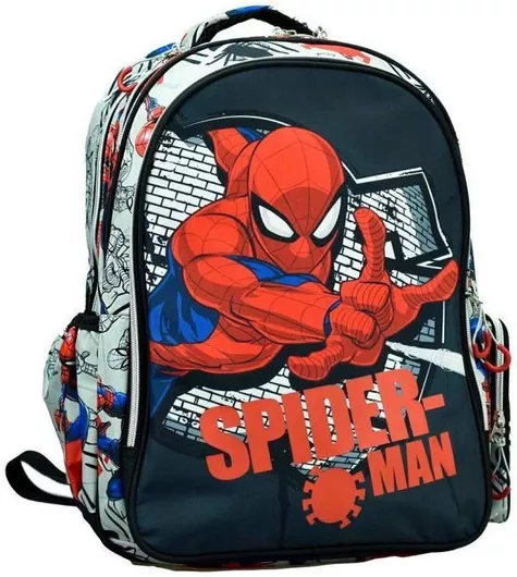 Σχολική Τσάντα Gim Spiderman Spider Wall Δημοτικού Οβάλ 