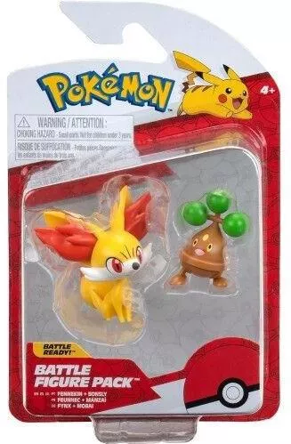 Action Figure Jazwares Pokemon Pack Fennekin & Bonsly Battle Ready 2τμχ (JW095007-W16-1) για 4+ Ετών
