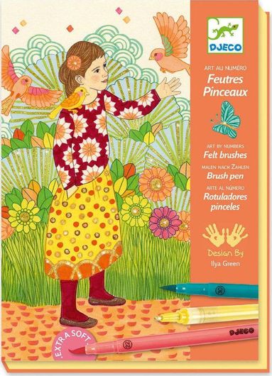 Ζωγραφική Djeco με Μαρκαδόρους Μαγεμένο Δάσος για 7+ Ετών