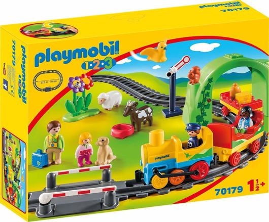 Playmobil 123 Σετ Τρένου με Ζωάκια & Επιβάτες για 18+ Μηνών #70179