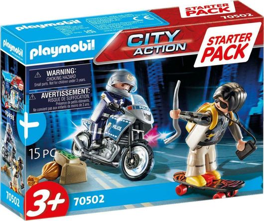 Playmobil City Action Starter Pack Αστυνομική Καταδίωξη για 3+ Ετών #70502