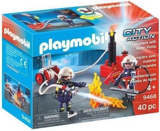 Playmobil City Action Πυροσβέστες με Αντλία Νερού για 4+ Ετών #9468