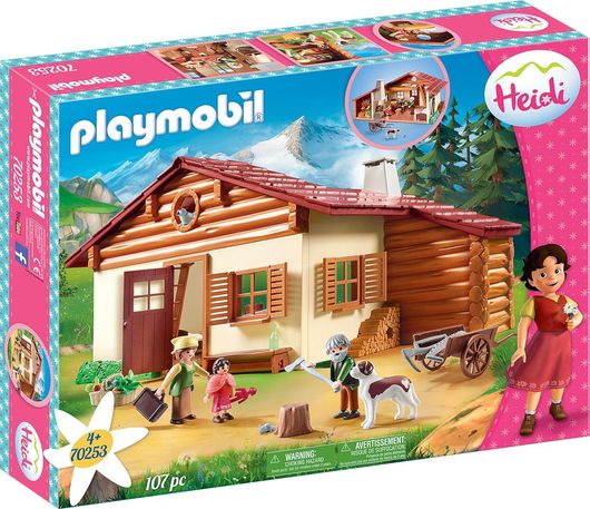 Playmobil Heidi Η Χάιντι με τον Παππού της στην Καλύβα για 4+ Ετών
