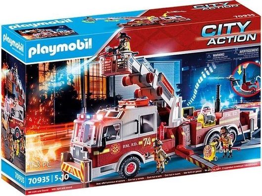 Playmobil City Action Fire Engine with Tower Ladder για 5+ Ετών #70935