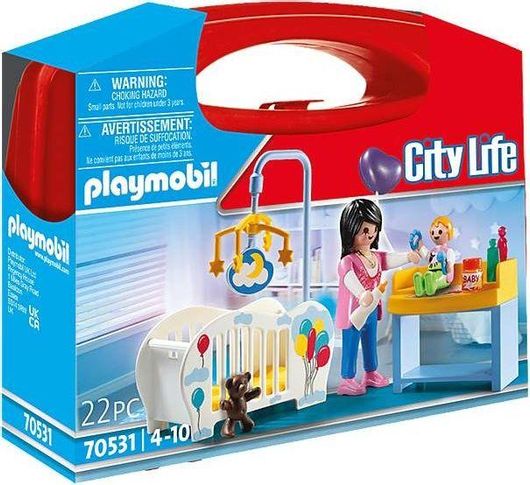 Playmobil City Life Βαλιτσάκι Βρεφικό Δωμάτιο για 4+ Ετών #70531