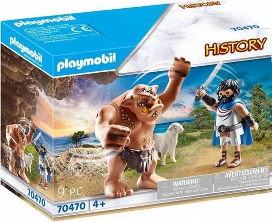 Playmobil History Ο Οδυσσέας & ο Κύκλωπας Πολύφημος για 4+ Ετών #70470
