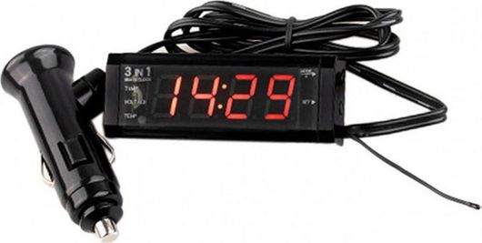 Ψηφιακό Όργανο Αυτοκινήτου WF-518 Βολτόμετρο / Θερμόμετρο / Ρολόι