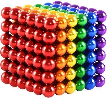 Διακοσμητικό Γραφείου Fidget Colorful Magnetic Balls Πολύχρωμο 216τμχ