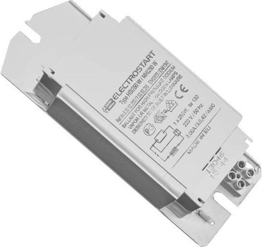 Μετασχηματιστής Eurolamp Φωτιστικών Στοιχείων Μαγνητικός Νατρίου/Μετάλλου 250W 230V Λευκό 147-50258