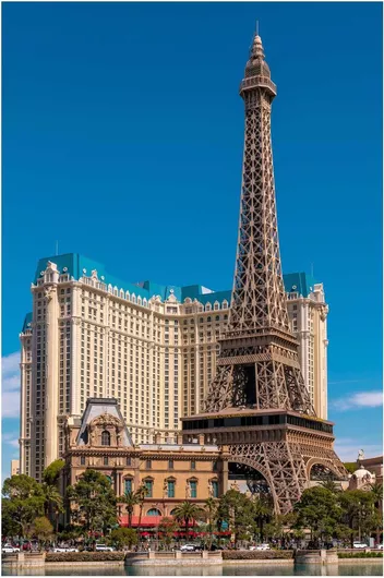 Πίνακας Eiffel Tower Replica in Las Vegas Ρεπλίκα του Πύργου του Άιφελ στο Λας Βέγκας 120x180cm