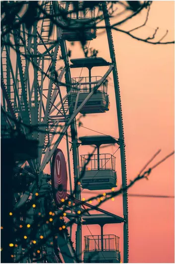 Πίνακας Ferris Wheel at Sunset Ρόδα λούνα παρκ στο ηλιοβασίλεμα 40x65cm
