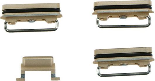 Ανταλλακτικά Πλήκτρα On / Off, Πλαϊνά Πλήκτρα & Mute Συμβατά με Apple iPhone 6s Χρυσό