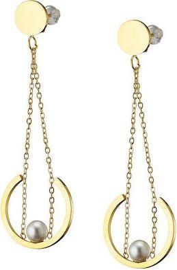 Γυναικεία Σκουλαρίκια Oxzen OX25 - 1 από Ανοξείδωτο Ατσάλι Επιχρυσωμένα