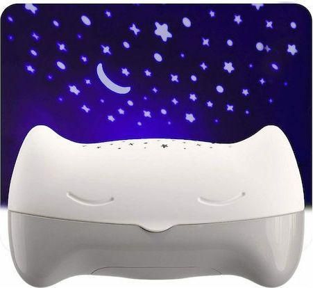Benbat Παιδικό Φωτιστικό Projector Hooty με Προβολή Αστεριών Λευκό