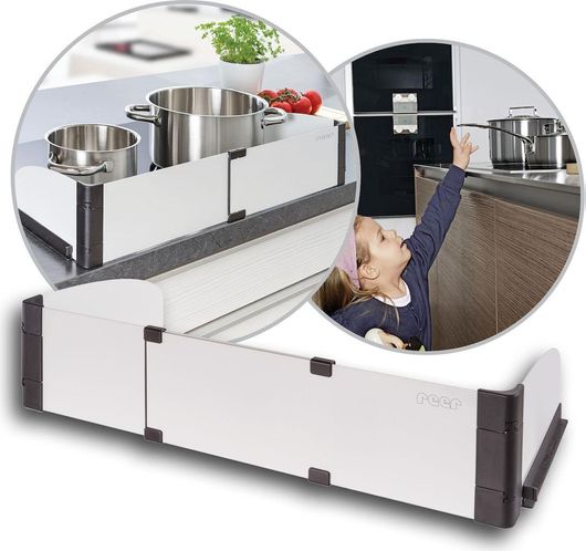 Reer Πτυσσόμενο Προστατευτικό Εστιών Λευκό 61cm