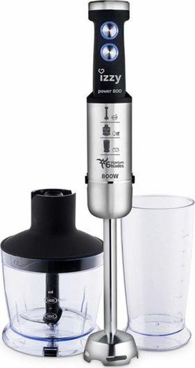 Ραβδομπλέντερ Izzy Power 800 HE20 με Ανοξείδωτη Ράβδο 800W Μαύρο