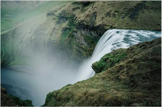 Πίνακας Majestic Waterfall in Nature Μεγαλοπρεπής Καταρράκτης στη Φύση 150x100cm
