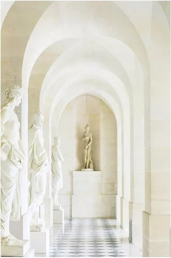 Πίνακας Marble Statues in Arched Hallway Μαρμάρινα αγάλματα σε τοξωτό διάδρομο 30x40cm
